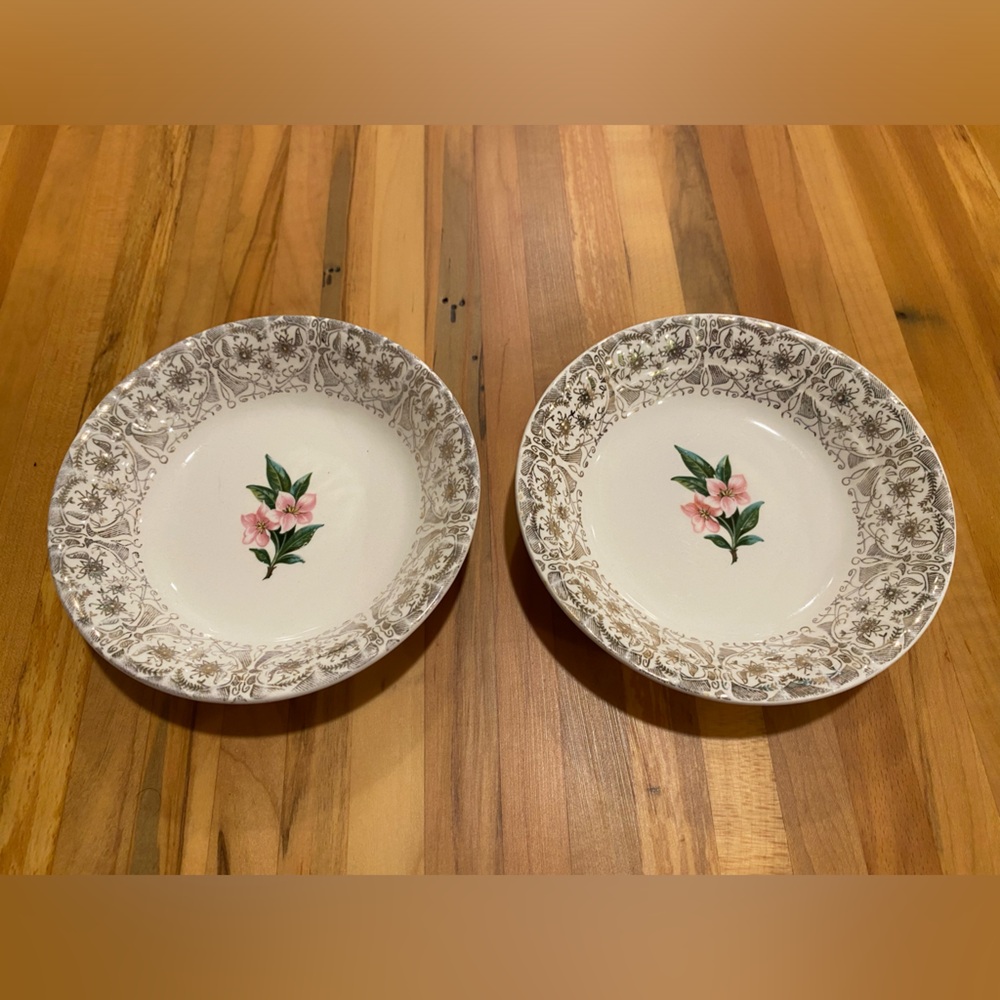 2 Midcentury Berry Bowls